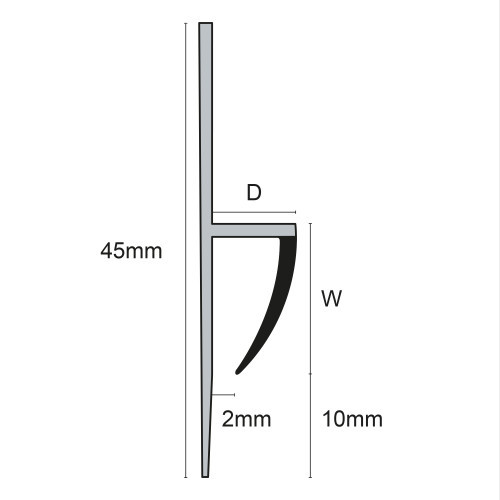 PVC Tile /Vinyl Capping Strip-2m PVC Tile /Vinyl Capping Strip-2m