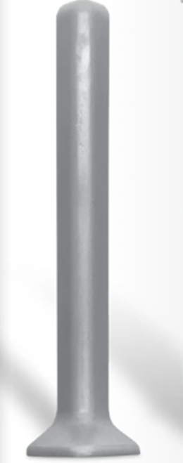 Aluminium external corner for aluminium skirting