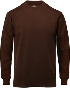 BROWN PREMIUM HEAVYWEIGHT LONG SLEEVE T-SHIRT