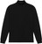 BLACK PREMIUM HEAVYWEIGHT MOCK NECK LONG SLEEVE T-SHIRT