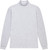 HEATHER GREY PREMIUM HEAVYWEIGHT MOCK NECK LONG SLEEVE T SHIRT