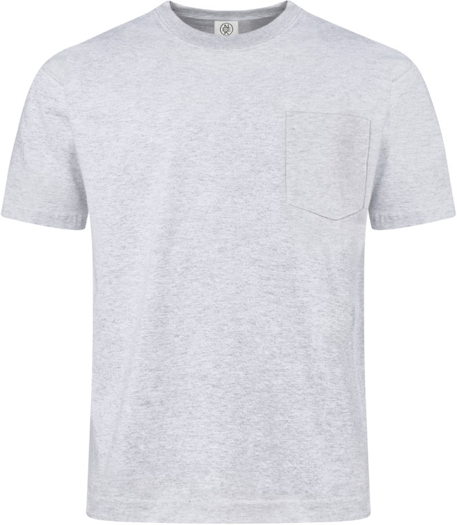 HEATHER GREY PREMIUM MAX HEAVYWEIGHT POCKET T-SHIRT