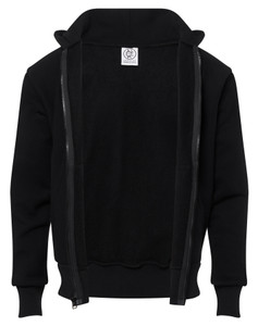 BLACK PREMIUM HEAVYWEIGHT ZIPPER HOODIE