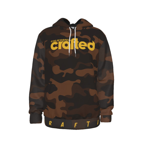 FRIAR BROWN AND GOLD CAMO CALIFORNIA CRAFTED HOODIE FRIAR BROWN AND GOLD CAMO CALIFORNIA CRAFTED HOODIE