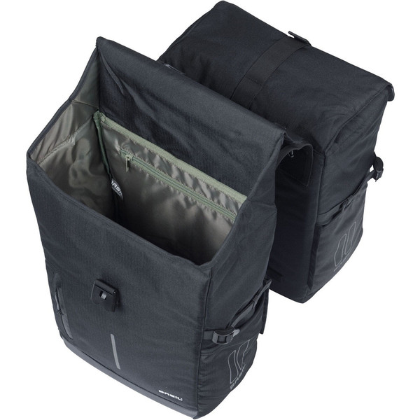 Basil Move Double Bicycle Bag 30L Black 1