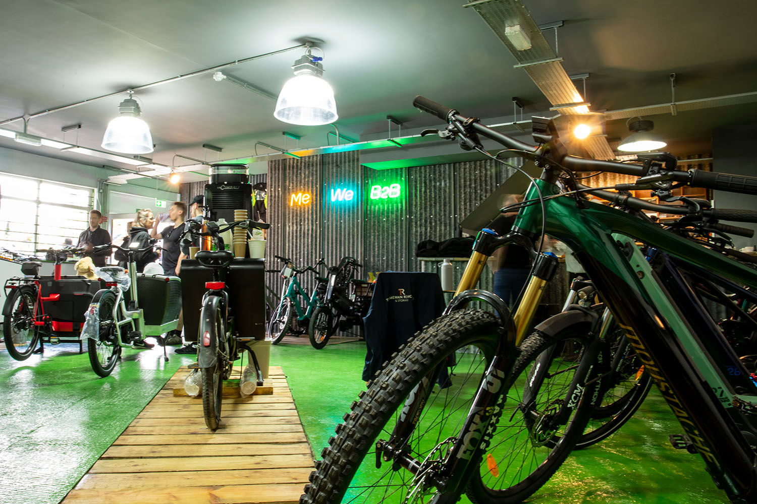 Inside of Fully Charged Electric Bike Shop Cornwall