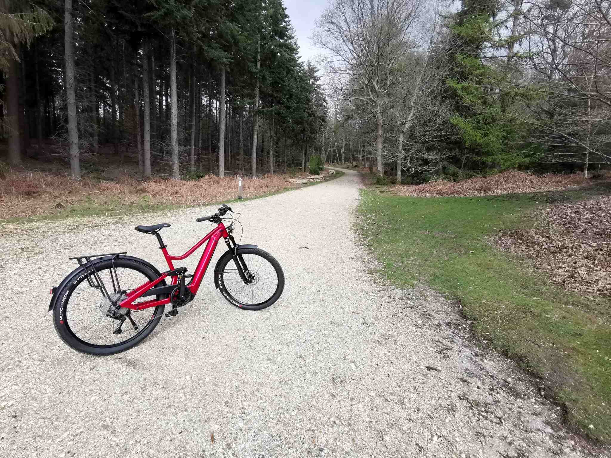 An electric mountain bike on a trail