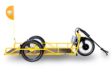 electric bicycle pusher trailer Vending Cart L Push Cart & Vending Bike with Brake System large items on your electric bike Trailer Bundle