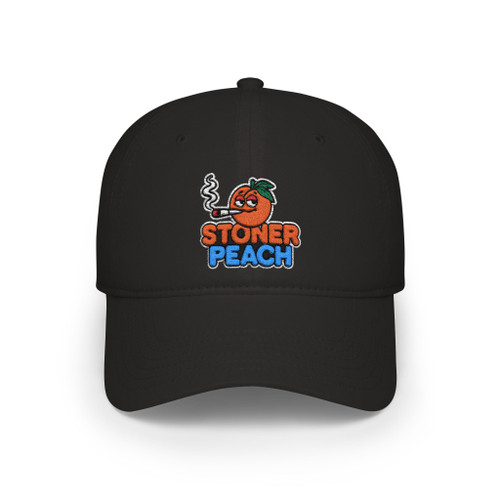 Stoner Peach Embroidered Baseball Hat | Logo Cap | Stoner Peach