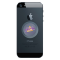 Tachyon Micro Disk on the back of a cell phone.