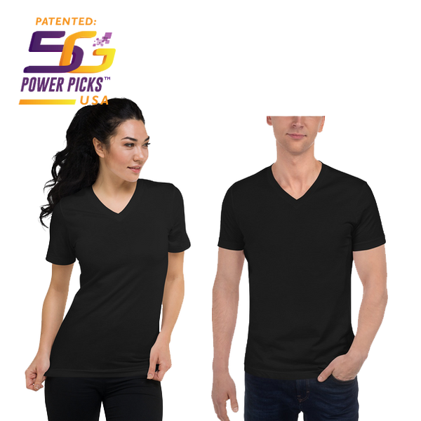 5G Tachyon Unisex Jersey T-Shirt - V-Neck.
