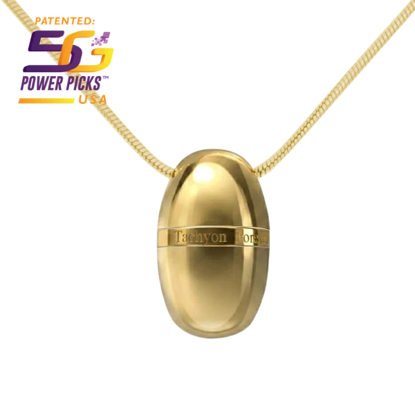  5G Orb Pendant - Gold Color - Protection & Energy Boost.
