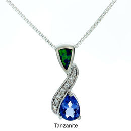 "Symphony" Tachyon Pendant with Tanzanite.