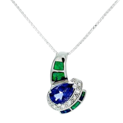 "Eye of Beauty" Tachyon Opal Pendant.