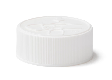 38-400 White PP Child-Resistant Cap, FS1-19 / 0.035" Pulp, HS for HDPE