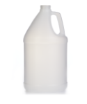 1 Gallon Natural HDPE Round Bottle, 120 Gram, 38-400
