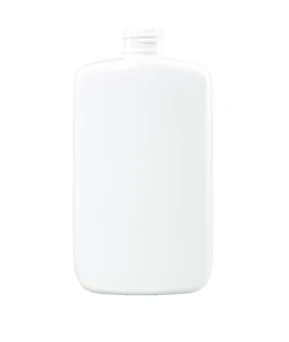 8 Ounce White HDPE Straight Sided Oval Bottle, 24-410