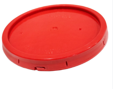 5 Gallon Round Red HDPE Cover with BTG FS16 Spout and Gasket, UN(Y1.5/30)(Y43/S)