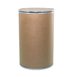 55 Gallon Kraft Open Head Fiber Drum Dry with Cover, Round, Non-UN NWL300# LL Ring