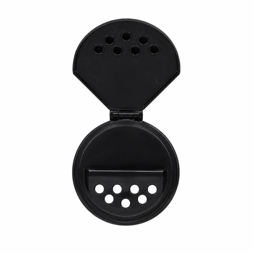 63-485 Black PP Spoon Cap with Universal Liner and 0.200 Holes