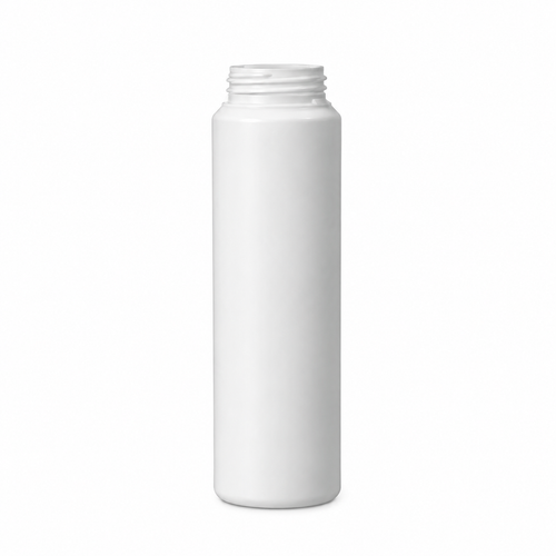 32 oz White HDPE Wide-Mouth Round Cylinder Bottle, 54 Gram, 63mm, Squeeze-Lock, Linerless, Double-Lug