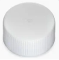 20-400 White PP Round Ribbed Cap, Heat-Seal Liner for HDPE