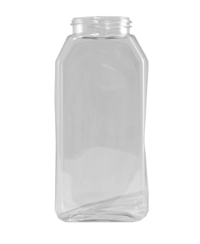 32 Ounce Clear PET Symmetrical Round Spice Jar, 63-400