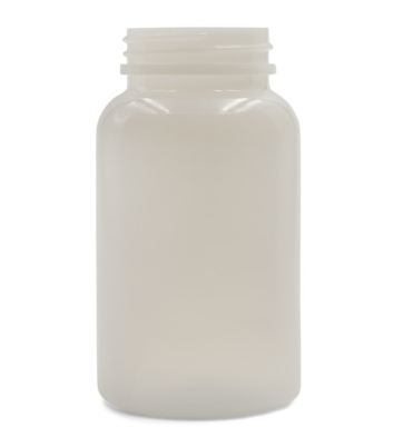 220 cc Natural HDPE Packer Round Bottle, 45-400