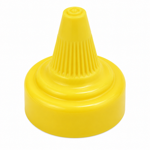 38-400 Yellow PET Twist Open and Close Cap, with ISCT-U5 Liner for PVC and PET