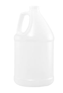 1 Gallon Natural HDPE Industrial Round Handleware Bottle, Bag Pack,  120 Gram, 38-400