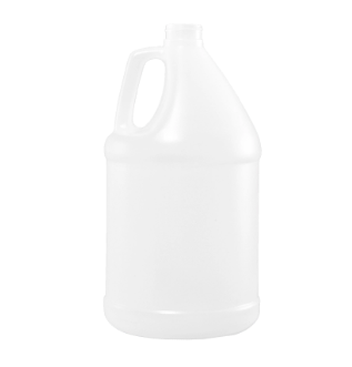 1 Gallon Natural HDPE Round Bottle, 120 Gram