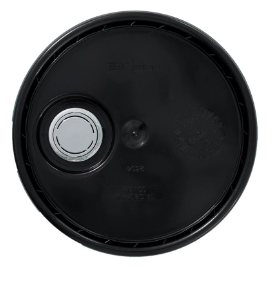 5 Gallon Black HDPE Cover, with Rieke Fitment Insert, UN(Y1.5/30)