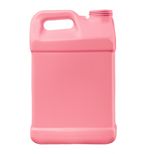 2.5 Gallon Pink HDPE F-Style, Tamper-Evident, Anti-Back-Off with 2 Labels, 63 mm, 250 Gram