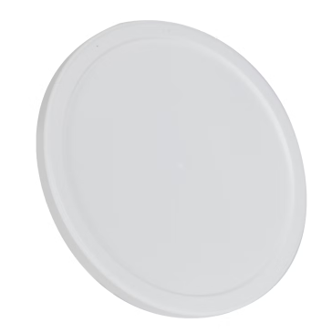 4 Quart White HDPE Cover, Round