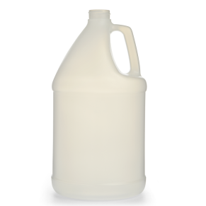 1 Gallon Natural HDPE 25% PCR Round Bottle, 120 Gram, 38-400