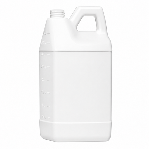 64 Ounce White HDPE F-Style  Bottle, Tether Neck, 38-400