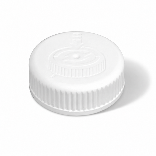 45-CRC White PP Round Child-Resistant Cap, 0.035" SureSeal 222 Liner