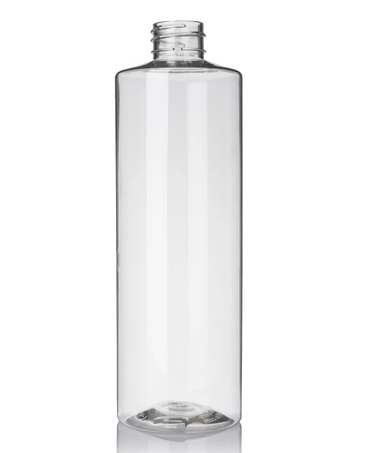 16 Ounce Clear PET Cylinder Bottle, 28-410