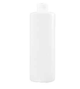 8 Ounce Natural HDPE Cylinder Bottle, 24-410