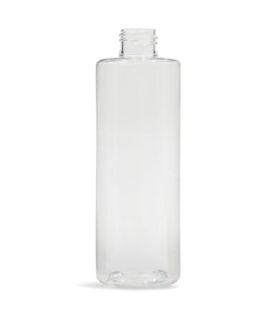 8 Ounce Clear PET Cylinder Bottle, 24-410