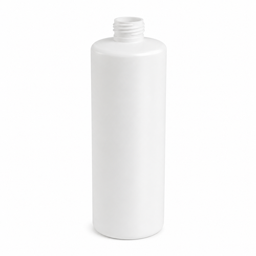 32 Ounce White HDPE Cylinder Bottle, 55 Gram, 28-410