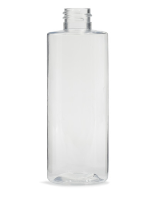 4 Ounce Clear PET Continuous Thread RD Cylinder Bottle, 20-410