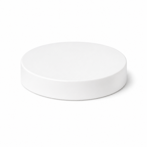 89-400 White Continuous Thread Cap, Heat-Seal Foil, Universal Tri-Tab (0.008" C1S / FS 5-8 "SFYP")