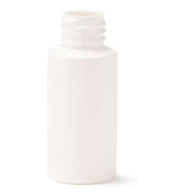 1 Ounce Natural HDPE Cylinder Round Bottle, 20-410