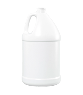 1 Gallon White HDPE Round Bottle, 120 Gram, 38-400