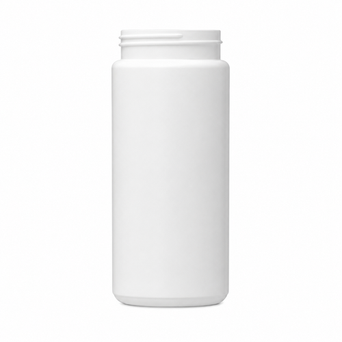 16 Ounce Natural HDPE 30% PCR Wide Mouth Round Bottle, 63-485
