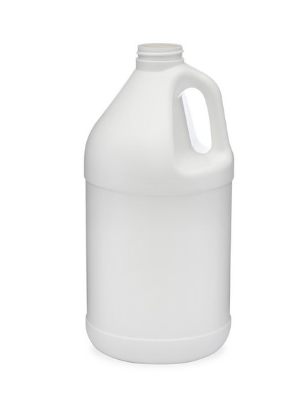 64 Ounce White HDPE Industrial Round Bottle, 70 Gram, 38-400