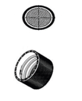 24-410 White PP Round Continuous Thread Cap, Ribbed, 0.035 PE Foam Liner