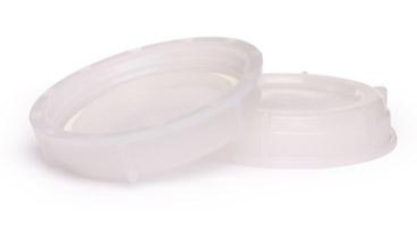 70 mm Natural PE Round Solid-Top Closure, 8 TPI, FS-80