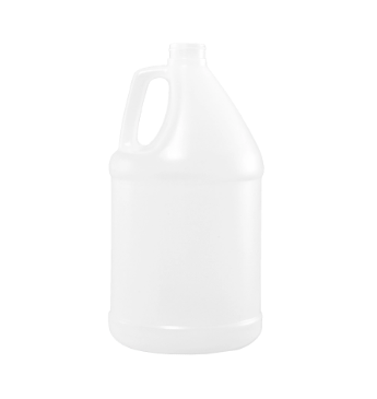 1 Gallon Natural HDPE Round Bottle 38-400